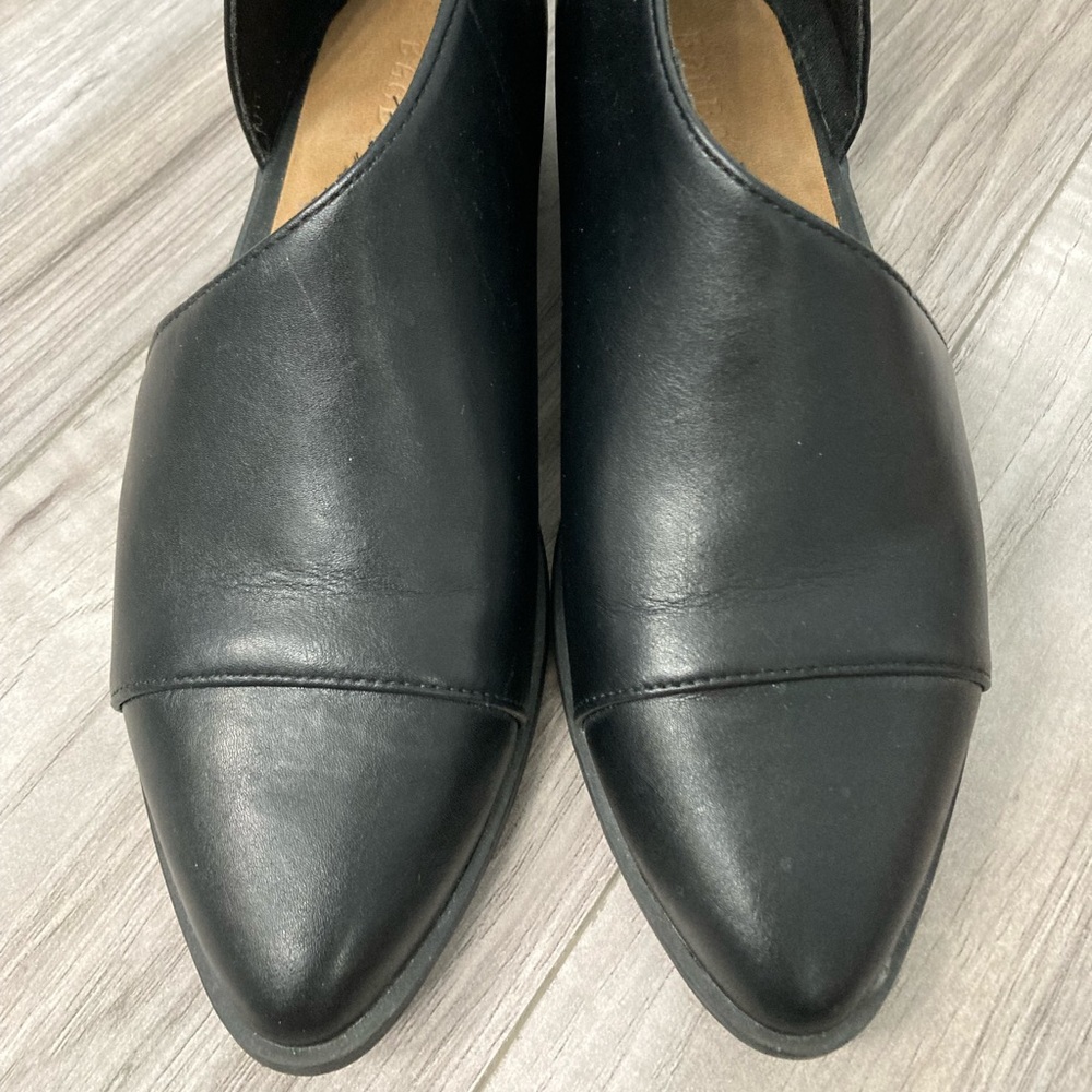 Bamboo Comfortable Like New black Pointed Open shank shoes size 7